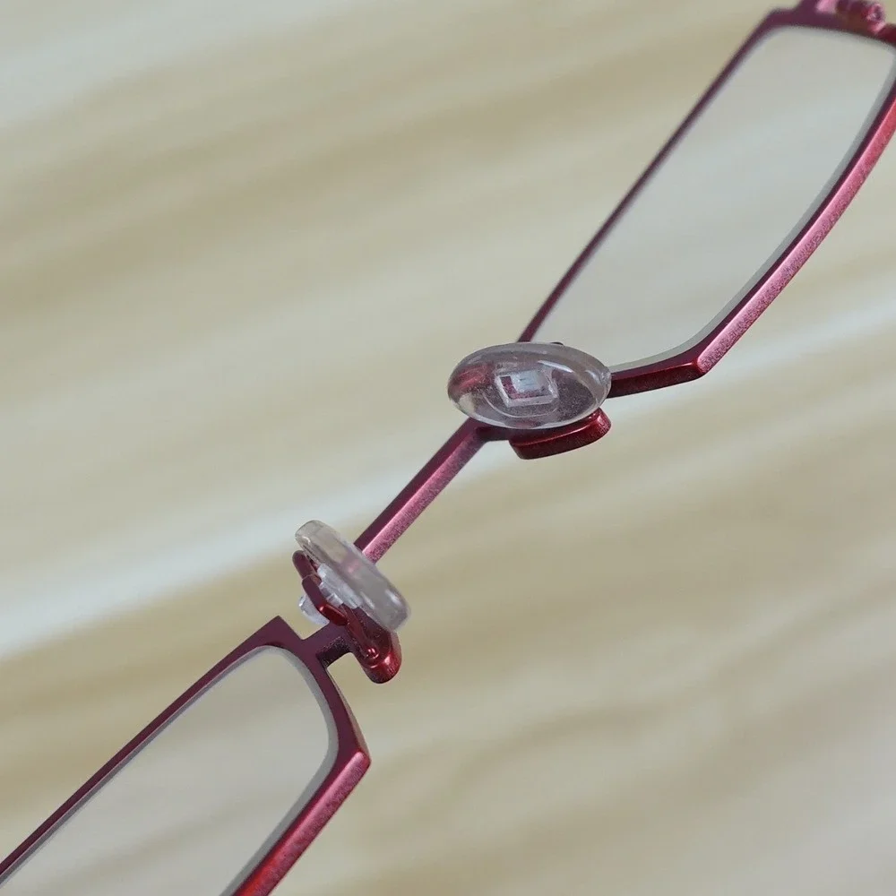 Theo Small Tie 2 Eyeglasses FRAMES Womens Belgium Red Gray Cat Eye 146 Titanium